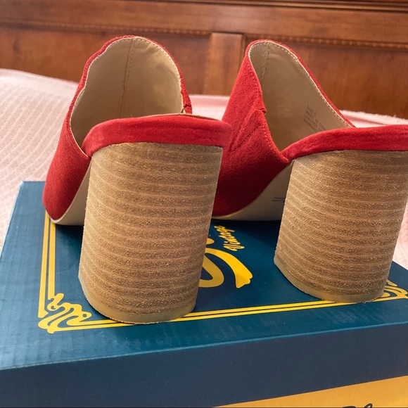 Sbicca Red Mules size 9 - Picture 5 of 7